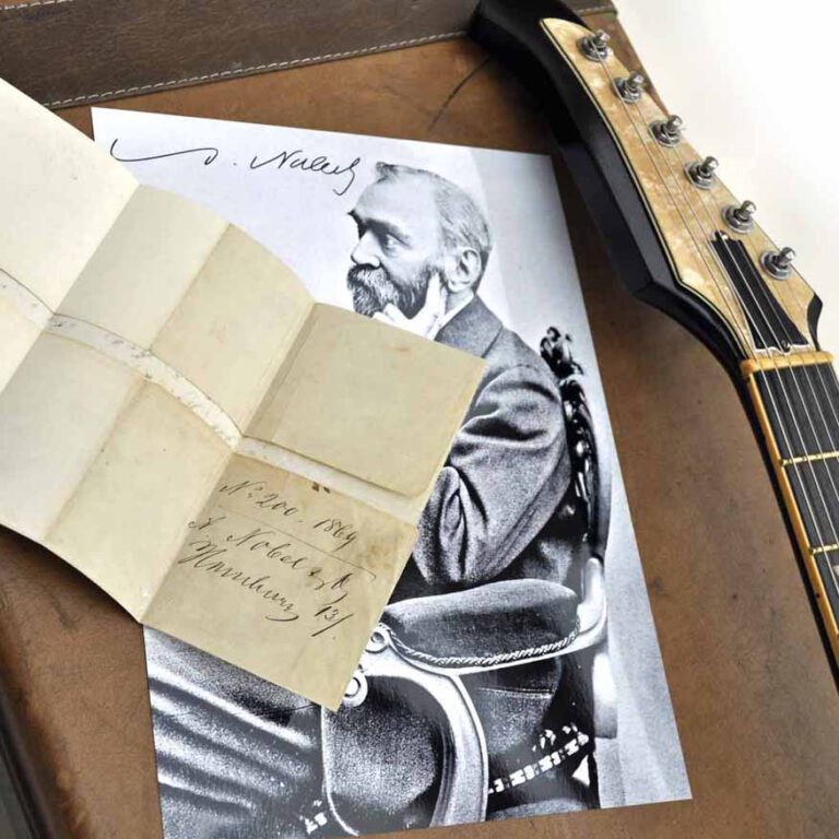 Alfred Nobel Autograph