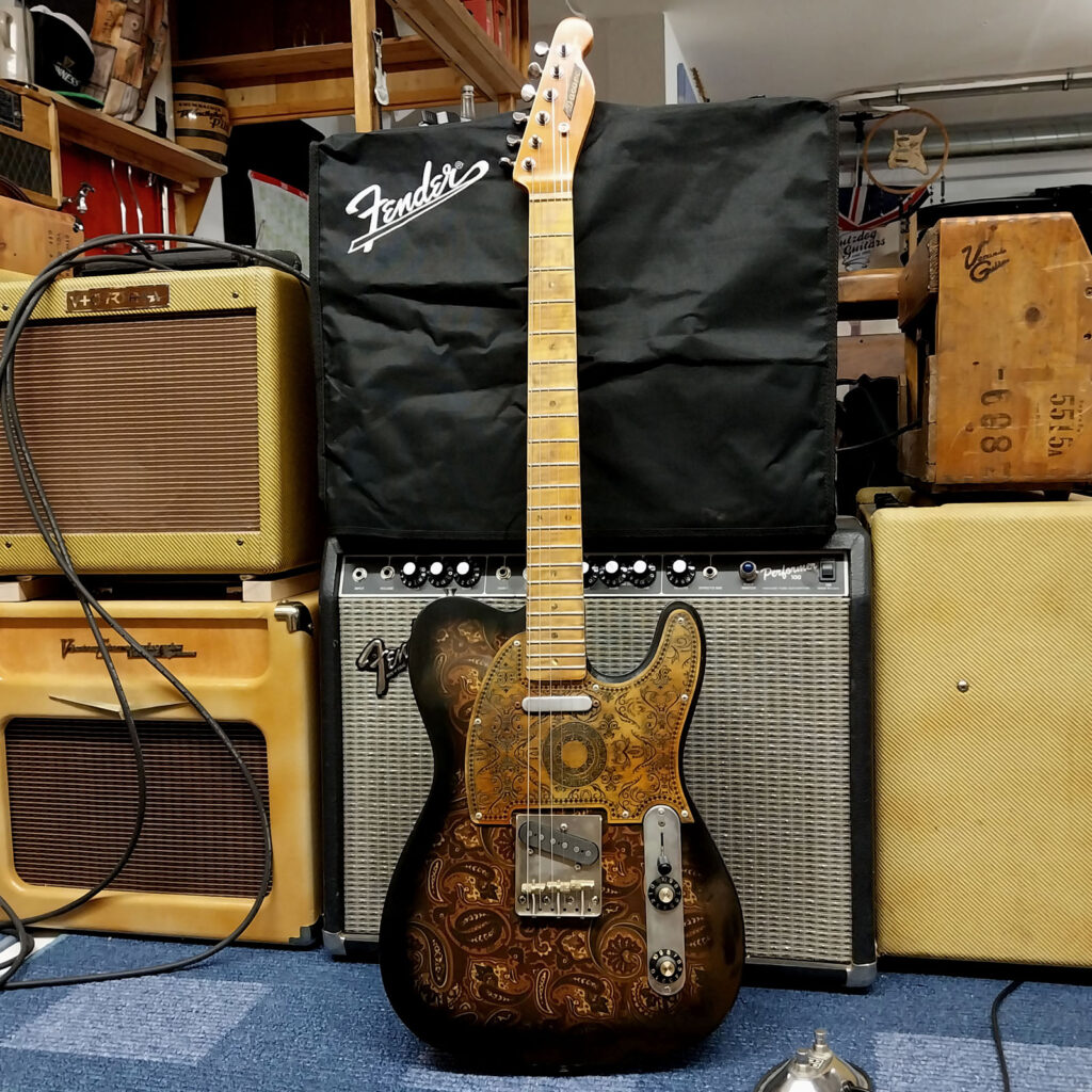 GuitAmerica - Brown Paisley Telecaster